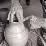 David Frith at Brookhouse Pottery 1982